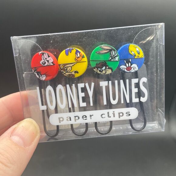 Looney Tunes Novelty Character Paper Clips Bugs Taz Tweety Marvin Sylvester Pepe - Picture 1 of 2